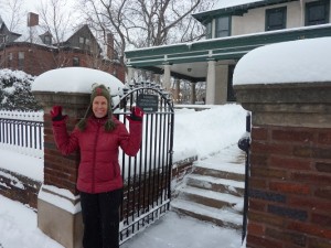 picture of Lauren in the snow