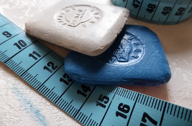 tailors chalk and measuring tape